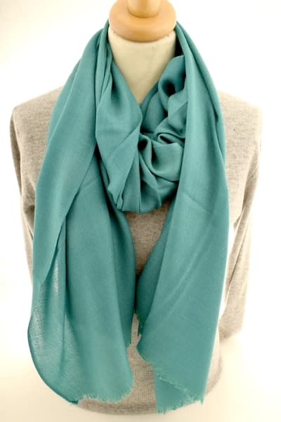Kashmir Lagoon Merino Wool & Silk Scarf