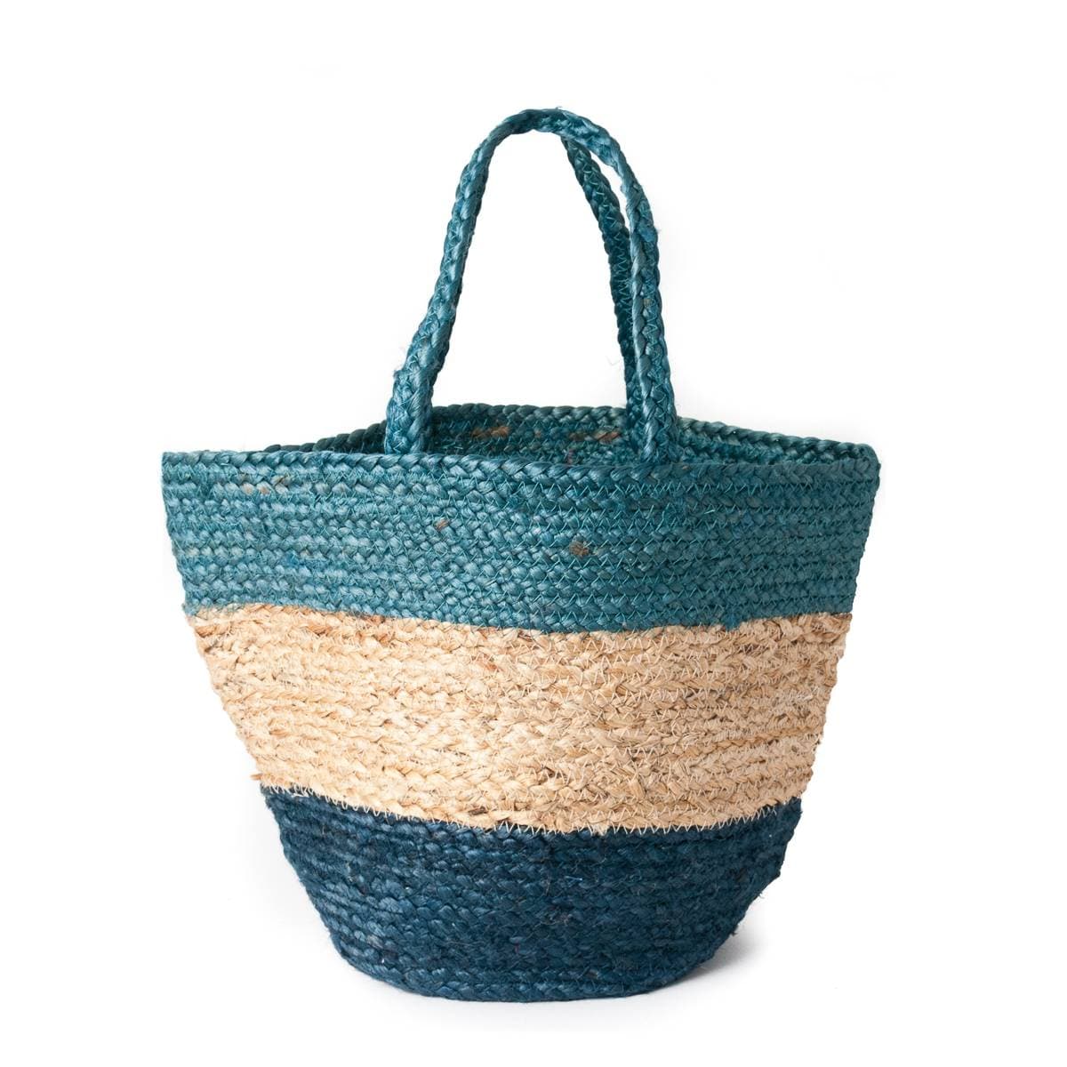 STRIPE BEACH BAG BLUE