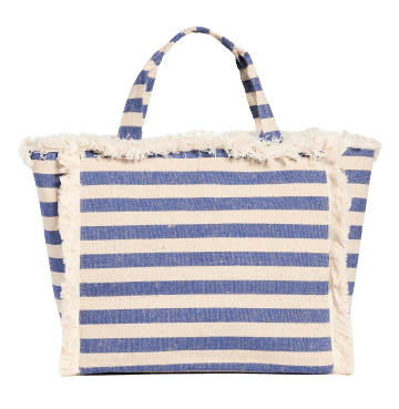 Riviera Striped Woven Canvas Cooler Tote