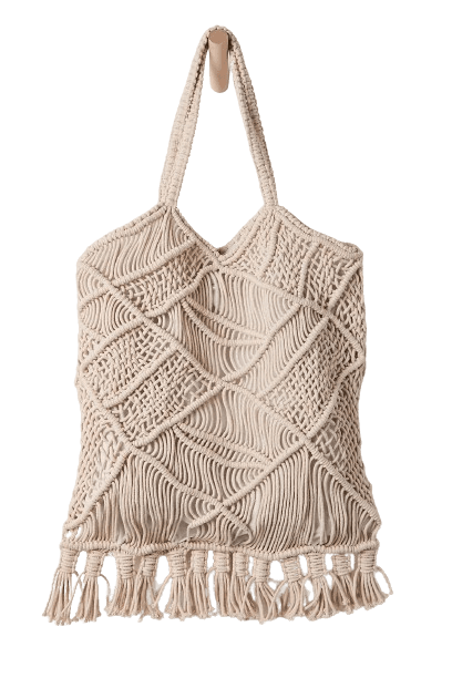 RIYA COTTON MACRAME TOTE BAG