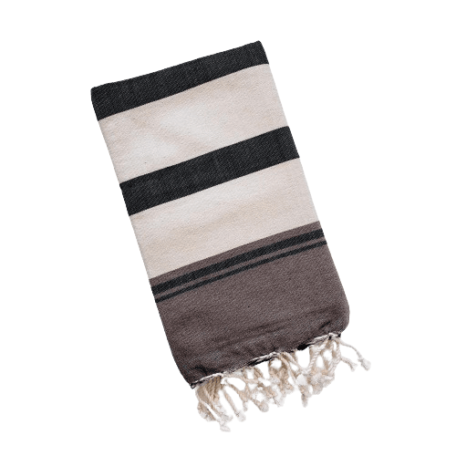 BHAVYA NUTMEG SHADES STRIPES TURKISH TOWEL