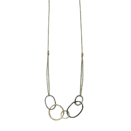 GOLD AND SILVER LINK NECKLACE