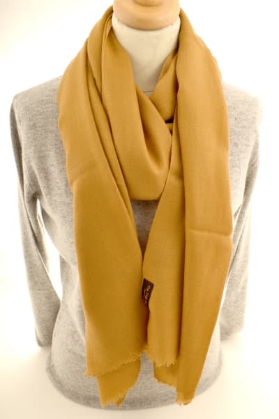 Kashmir Goldenrod Merino Wool & Silk Scarf
