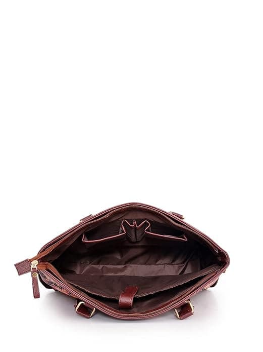 Motifs Print Canvas PU Women Bag