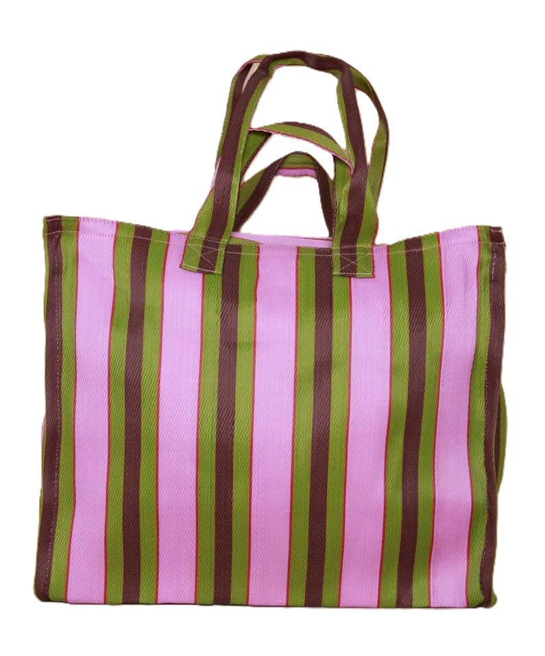 Violet Olive brown nylon grocery shopping bags