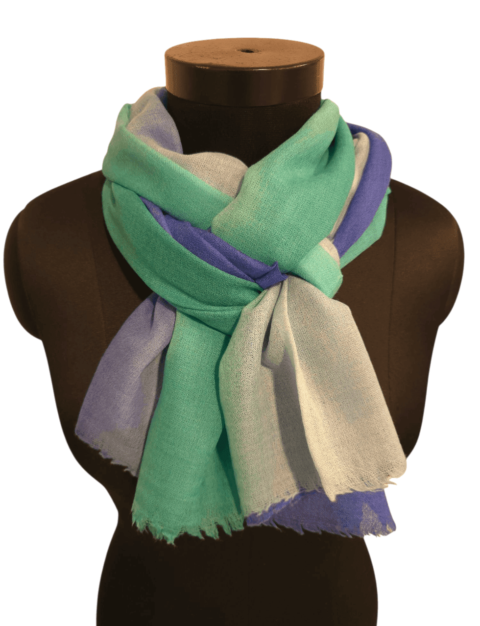 Summery scarf in merino and silk