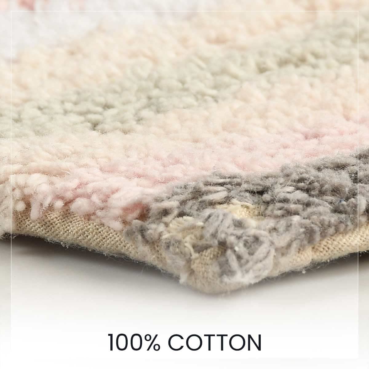 Striped Anti-Skid Bathmat & Contour Set