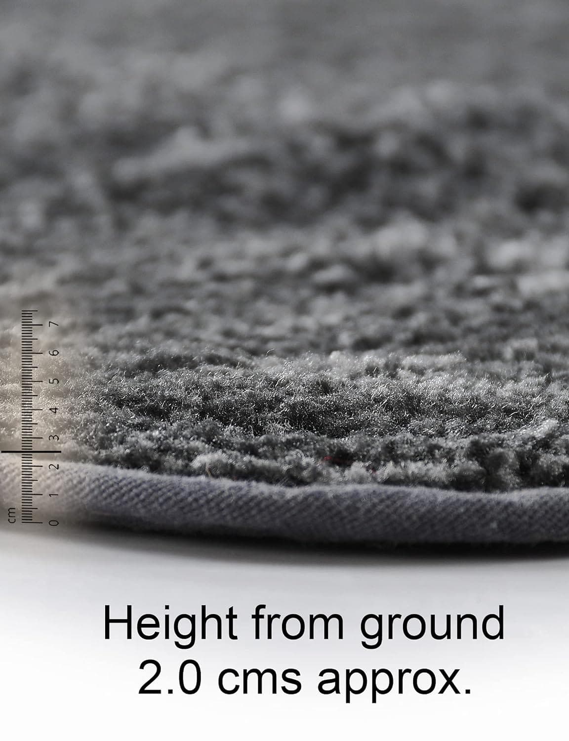 Anti-Skid Microfiber Bathmat, Charcoal