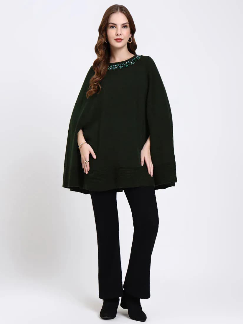 Emerald Crest Poncho