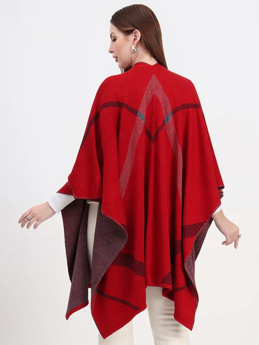 Crimson Ember Cape