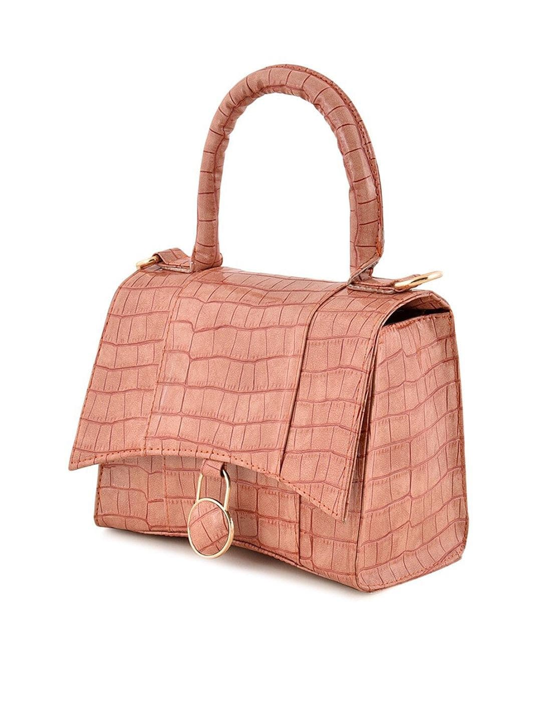 Animal Textured PU Structured Handheld Bag