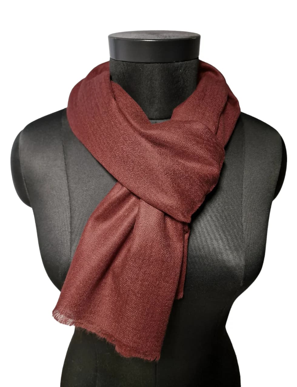 TOUGH MAROON CASHMERE SCARF