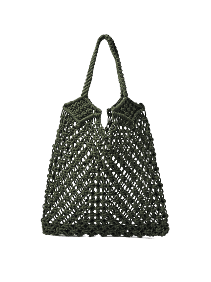 GREEN SHOULDER CROCHET BAG
