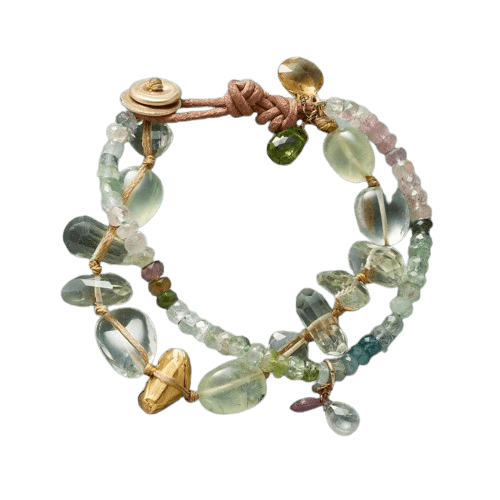 PASTEL MULTI GLASS BEADS BRACELET