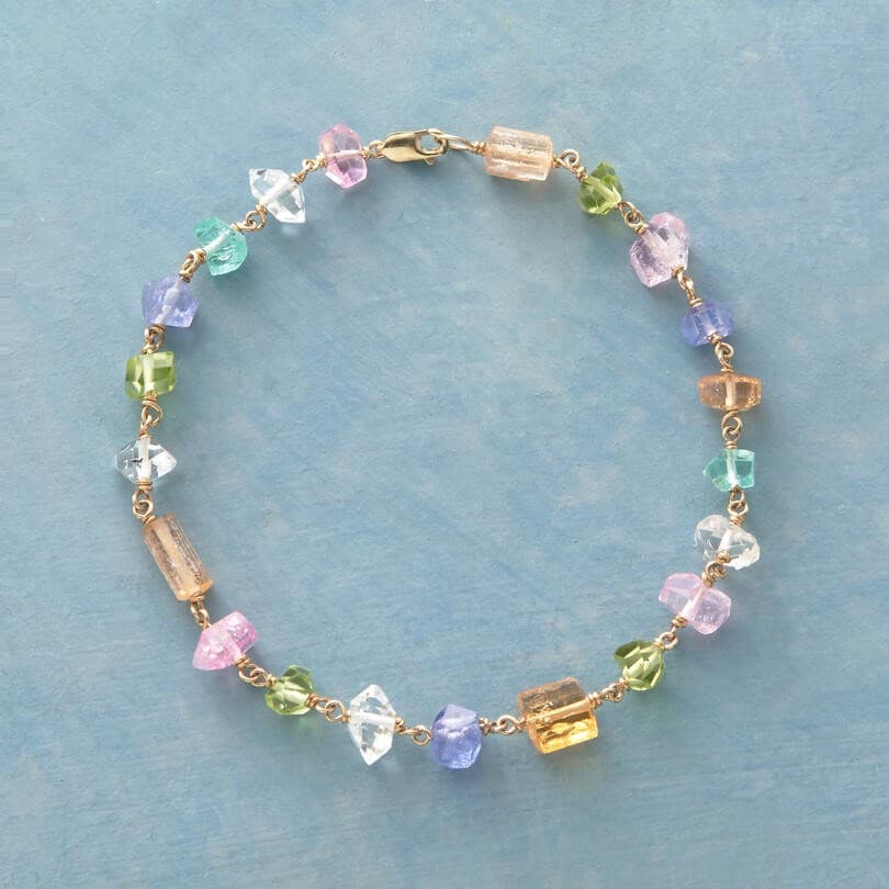 MULTI UNCUT BEADS BRACELET