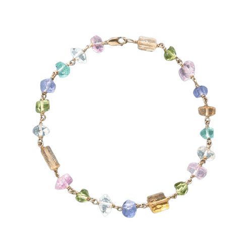MULTI UNCUT BEADS BRACELET