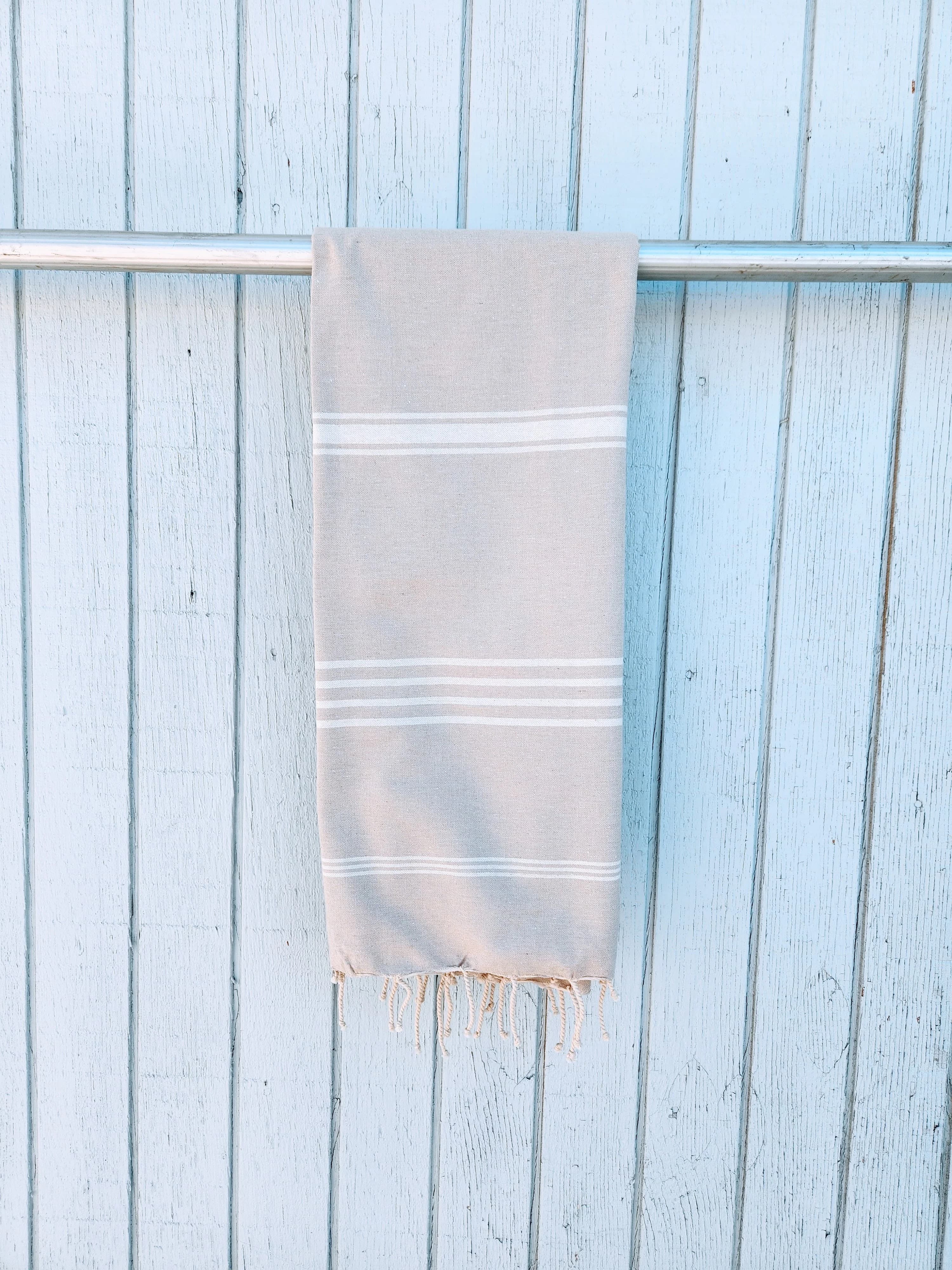 DIVYA LIGHT GRAY TURKISH TOWELS
