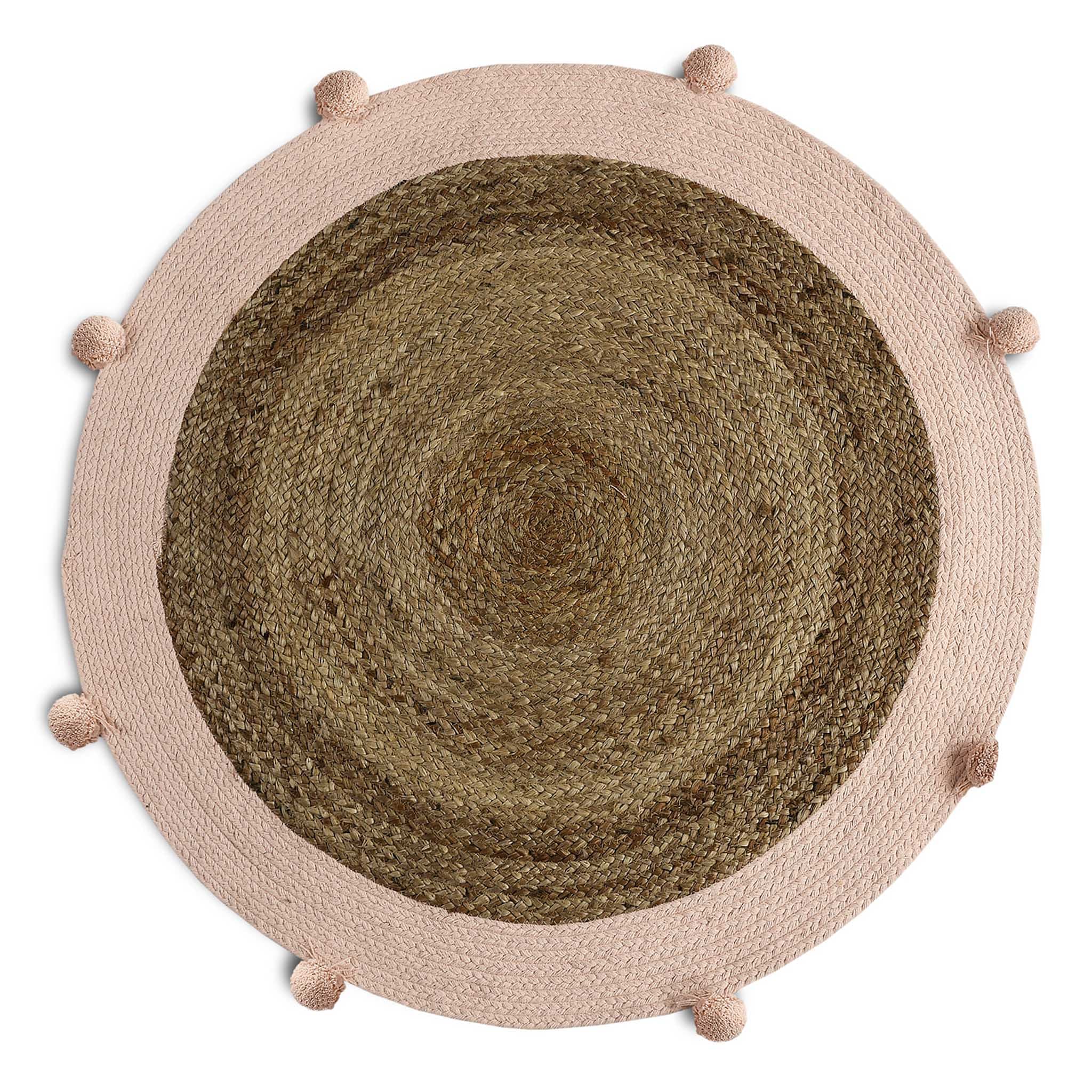 COTTON AND JUTE WOVEN RUG