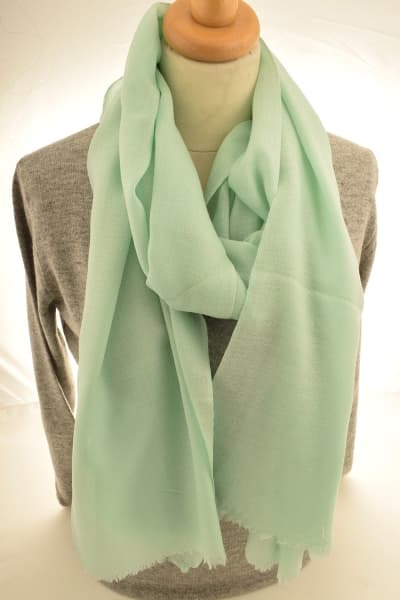 Kashmir Mist Merino Wool & Silk Scarf