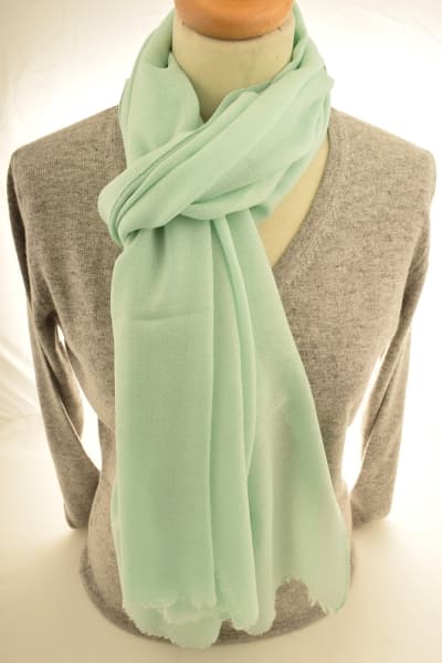 Kashmir Mist Merino Wool & Silk Scarf