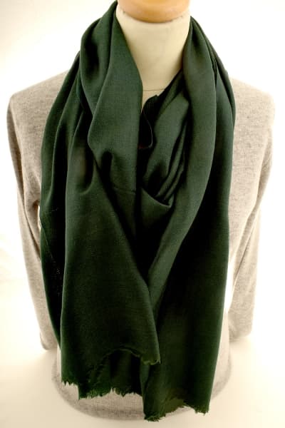 Kashmir Forest Merino Wool & Silk Scarf