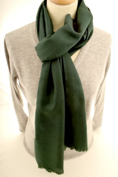 Kashmir Forest Merino Wool & Silk Scarf