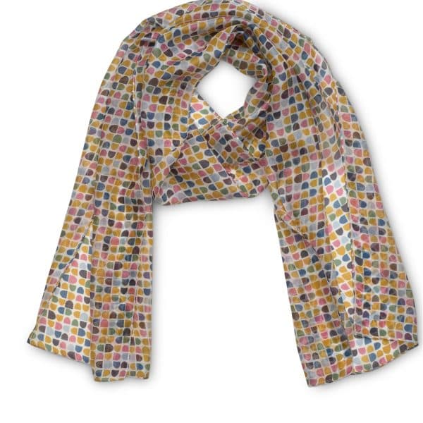 HAYWARD MULTI PRINTED SILK SCARF