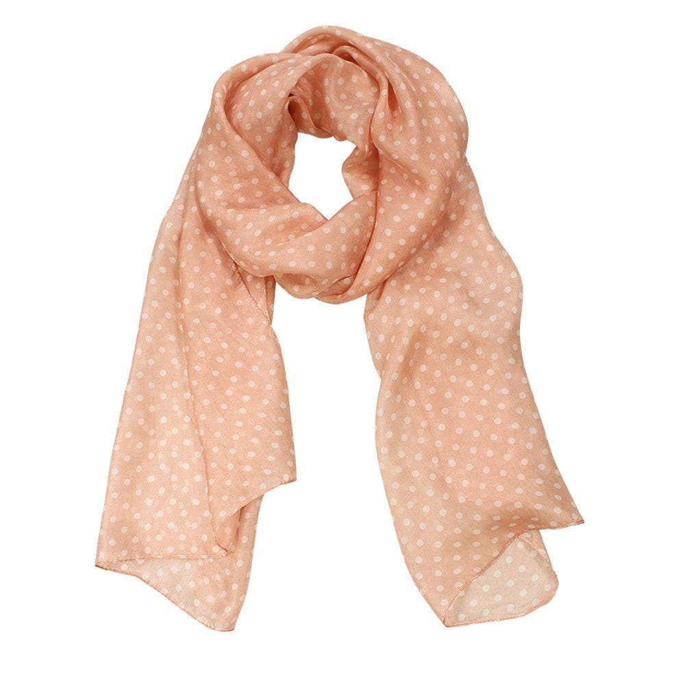 Spot Hand Printed Pure Silk Scarf
