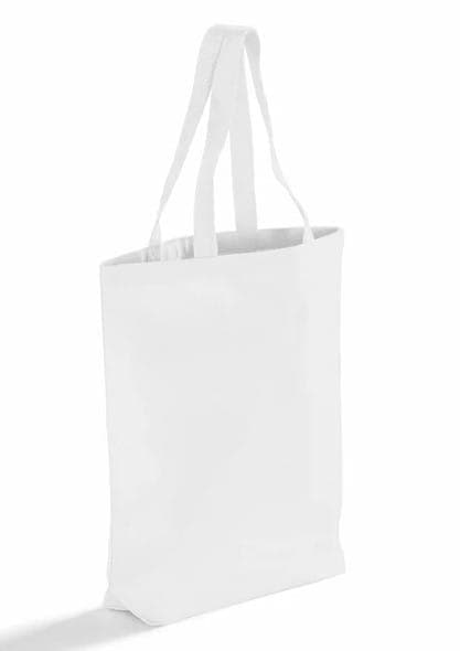 Gusset canvas grocery shopping bag