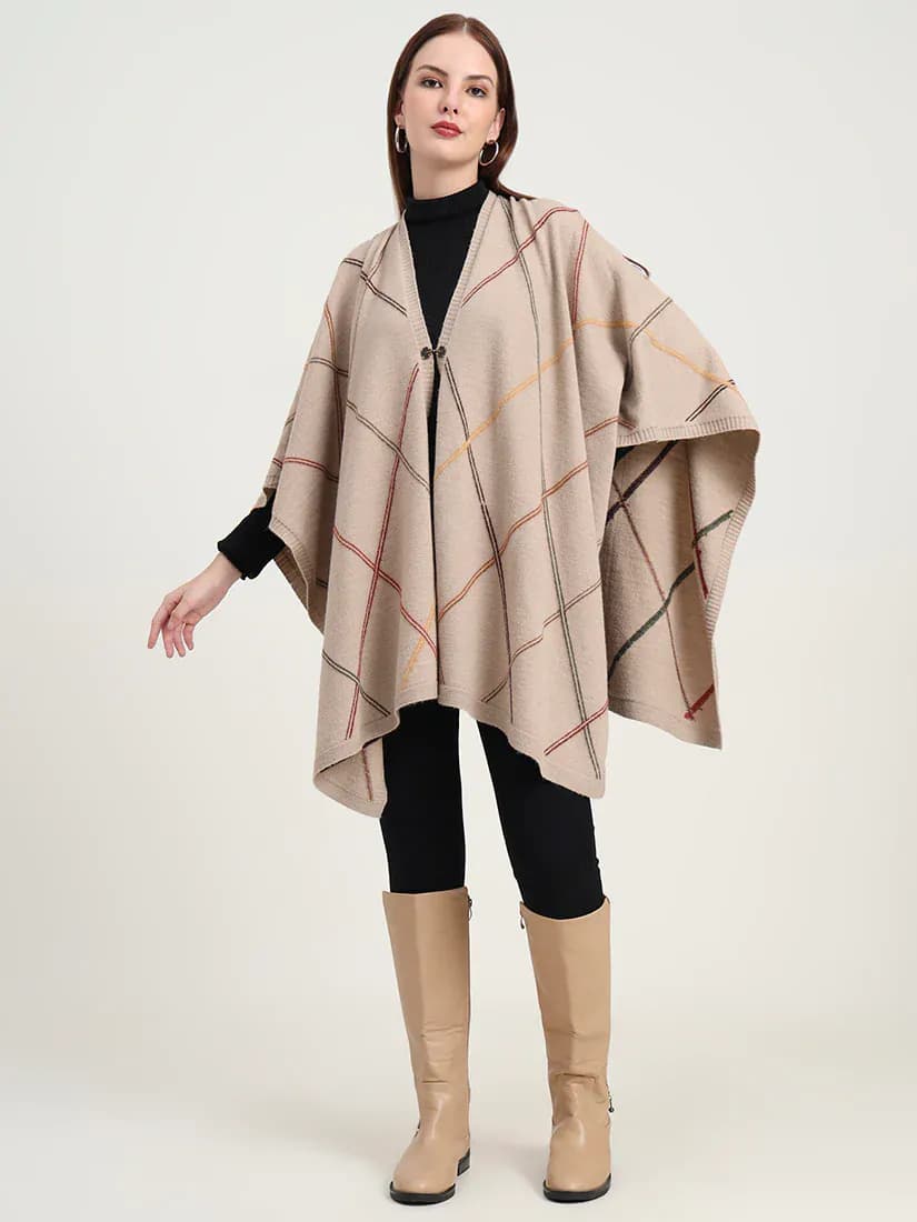 Fawn Grid Cape