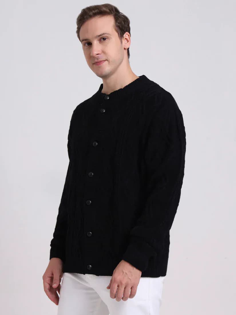 Midnight Cable Cardigan