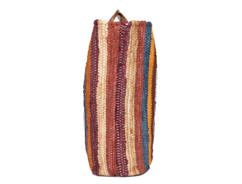 Recycled Cotton and Jute Stripe Bag