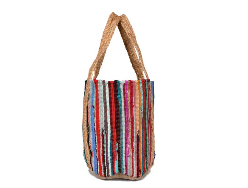 Boho Bliss Handwoven Jute Tote