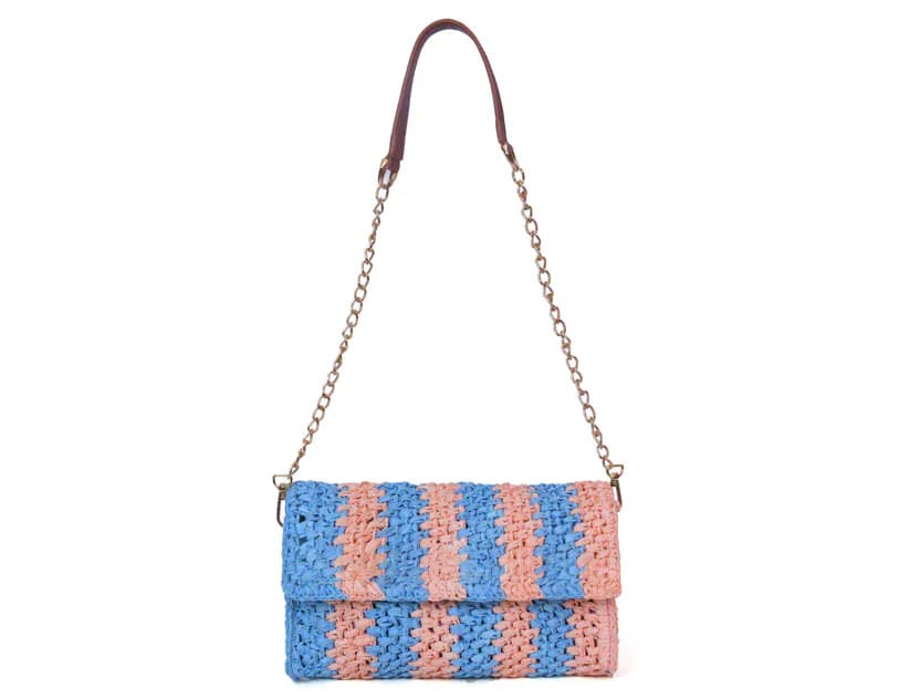 Sprint Sunbeam Ash Raffia Carry Clutch