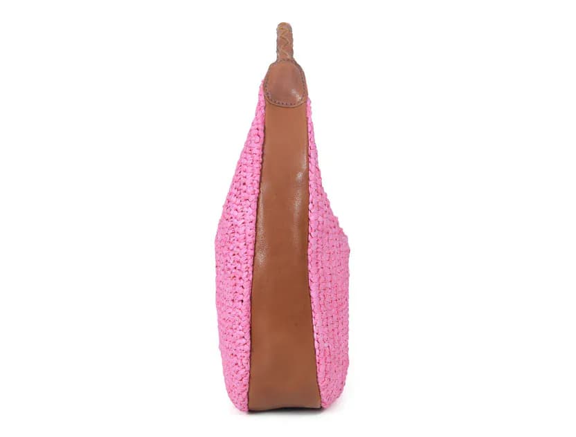 Raffia Solid Hobo Bag