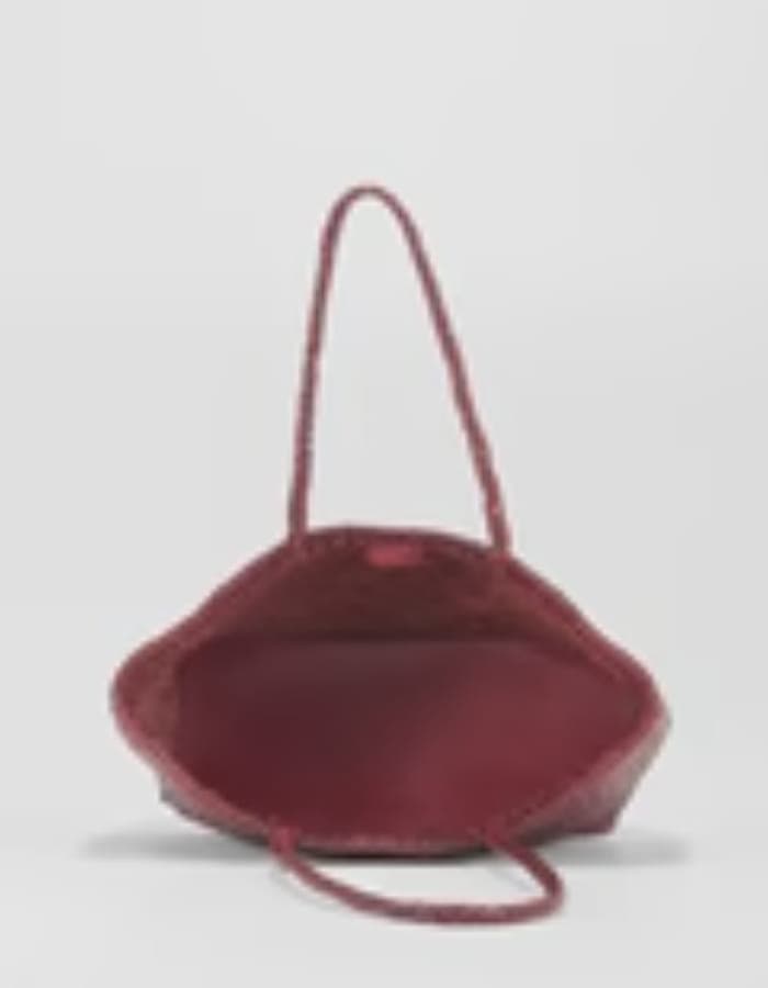 Amora Woven Leather Shoulder Bag