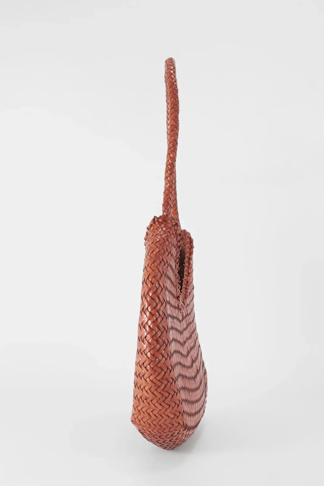 Clara woven leather shoulder bag