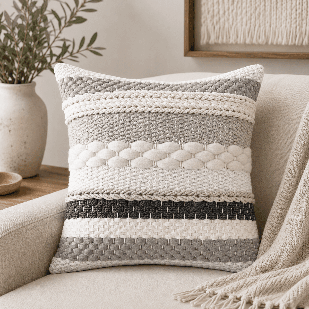 Arctic Weave Cushion Cover