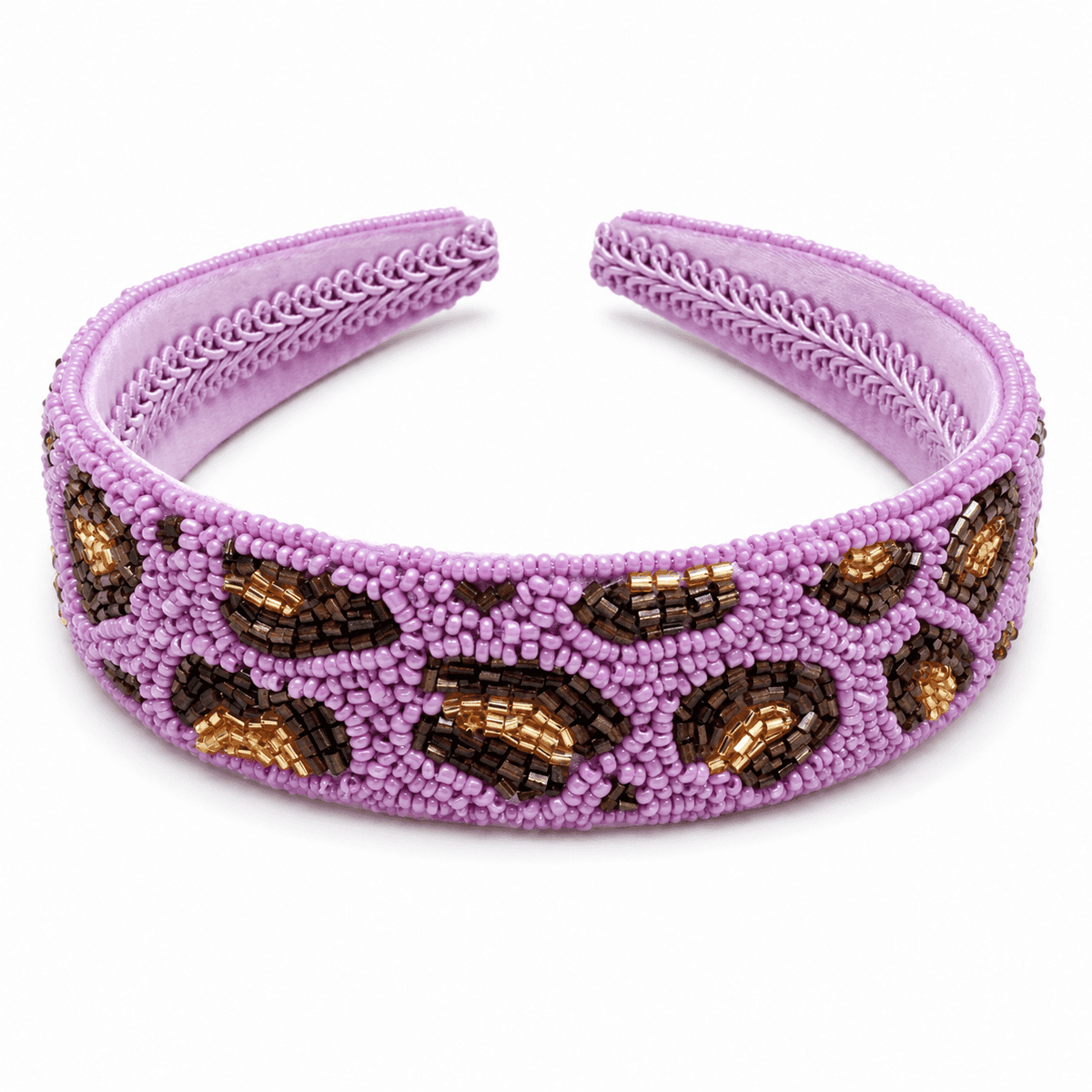 Turquoise Noir Beaded Headband