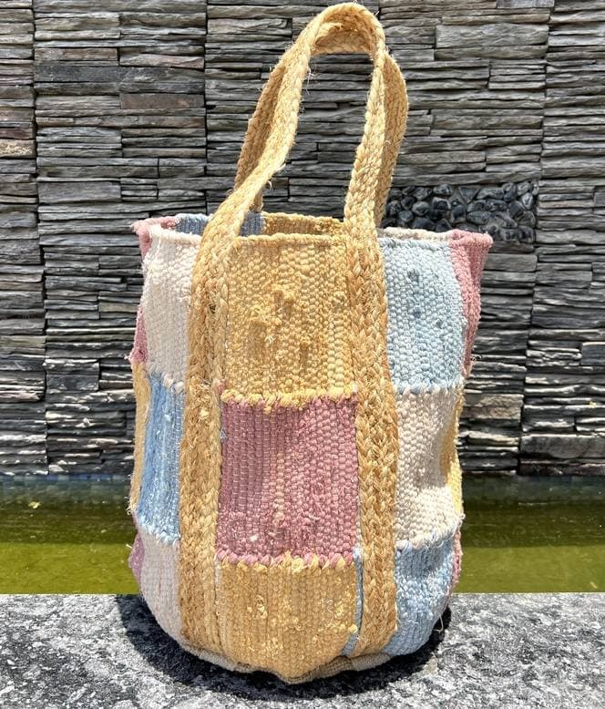 Pastel Meadow Artisan Tote