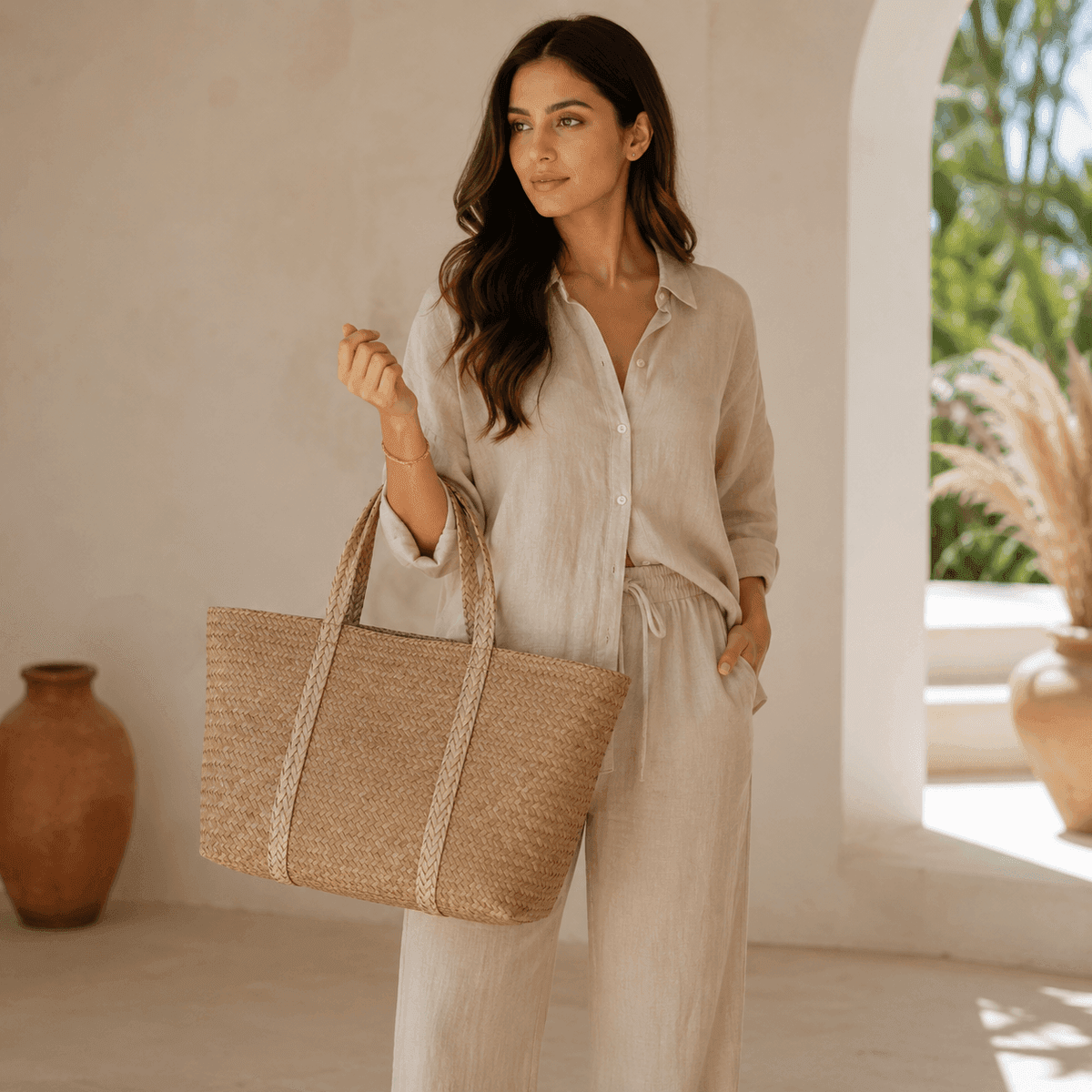 Coastal Heritage Sea Grass Tote